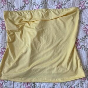 SHEIN Yellow Tube Top